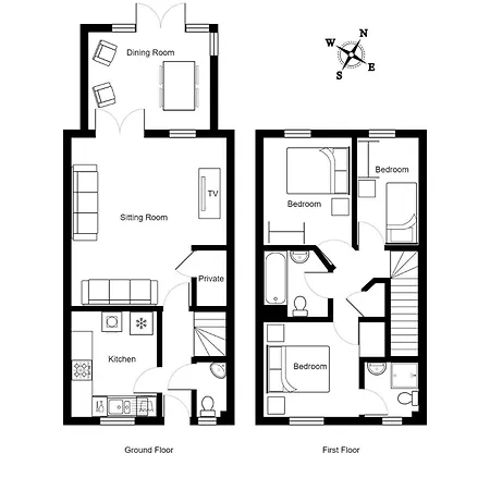 Large 3bed-parking & Garden-by Fabaccommodation Holiday home